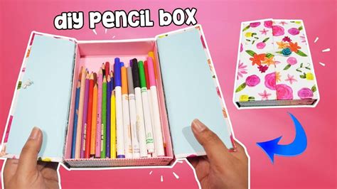 how to make a metal pencil box|handmade diy pencil box.